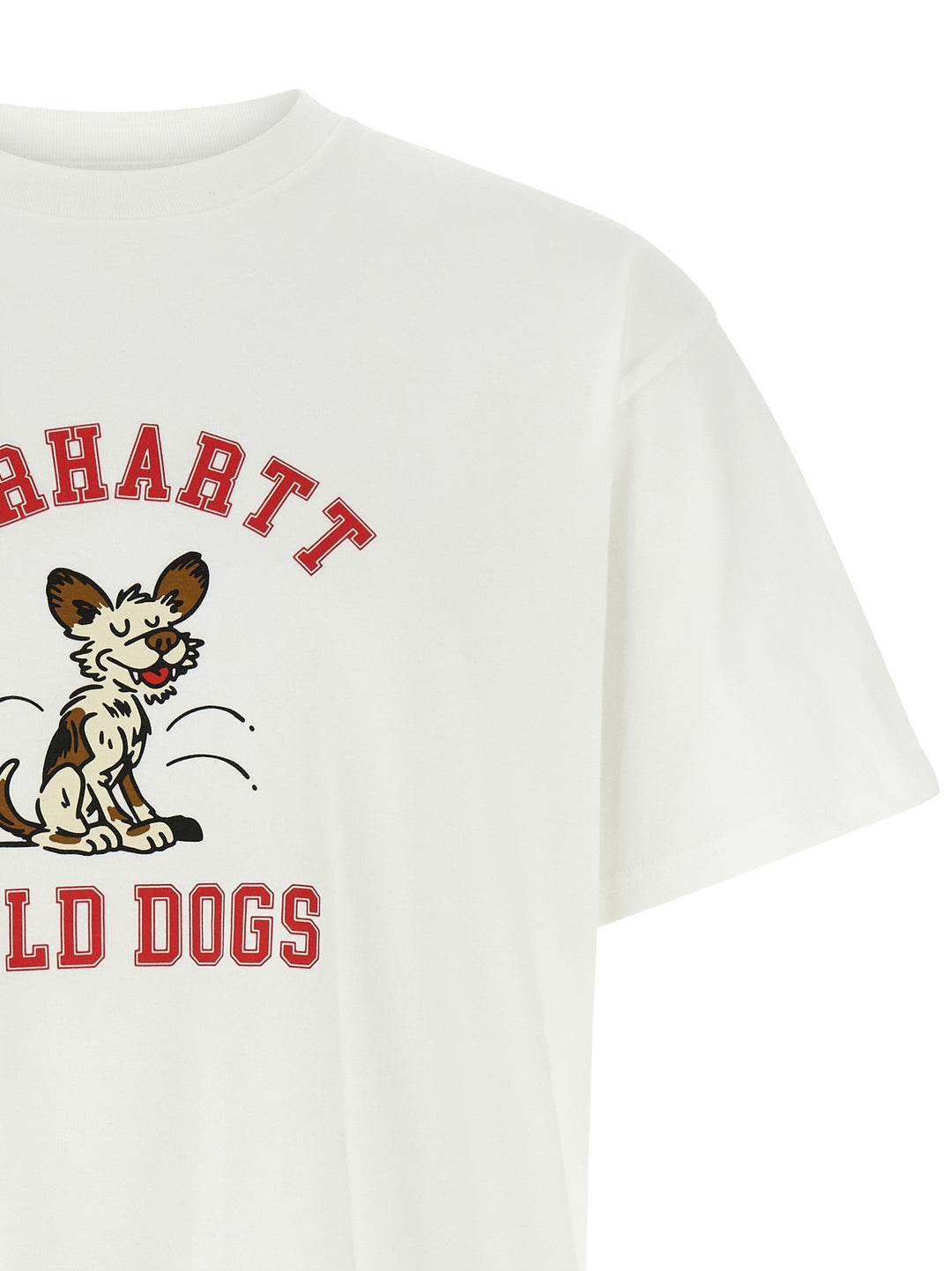 Carhartt Wip Wild Dog T shirt - Bianco | 6f13661b552d4f4a9a63b0b37b85a957c232a541
