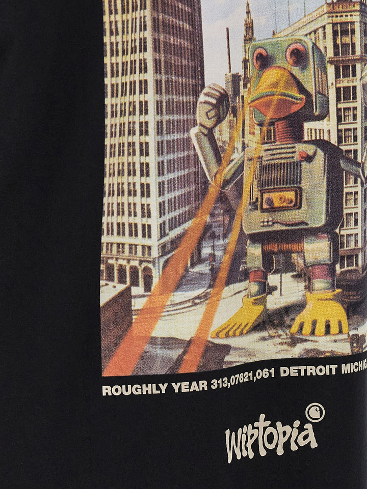Carhartt Wip Wiptopia T shirt - Nero | e626e08868d78e1140592849695a49307b89efd2