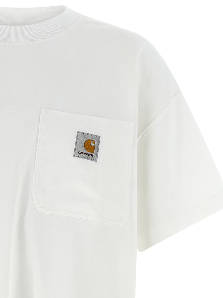 Carhartt Wip Work Pocket T shirt - Bianco | b718abfc259d65c9ca0b0ed044e5615d9c3a9363