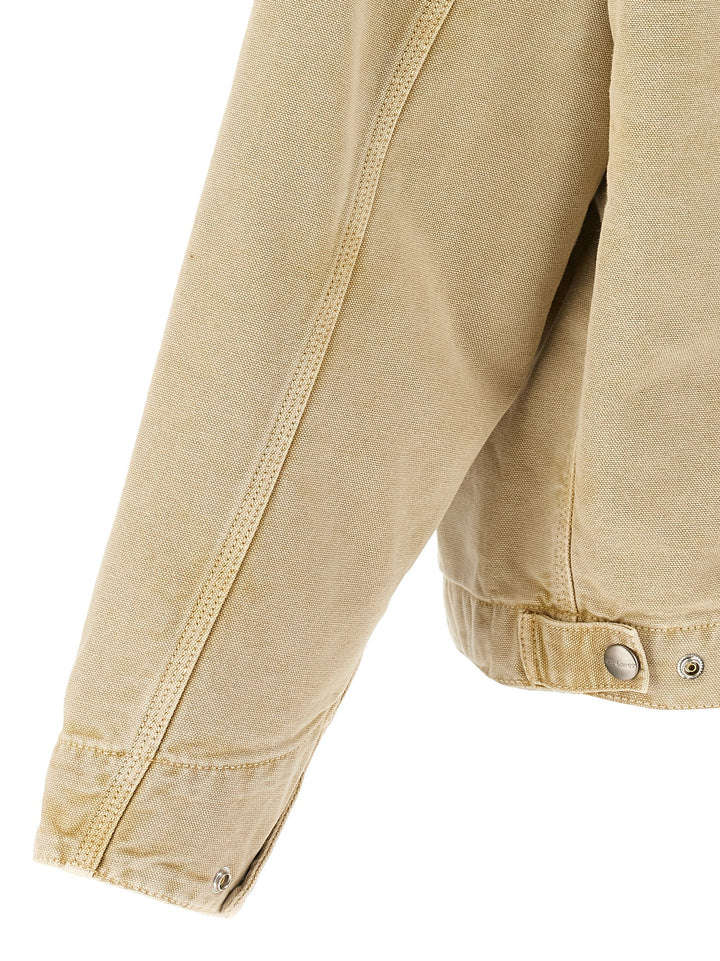 Carhartt Wip Og Detroit Puffer Jackets - Beige | 54479420aea2cad2e7adad26a076d39e84c50fd1