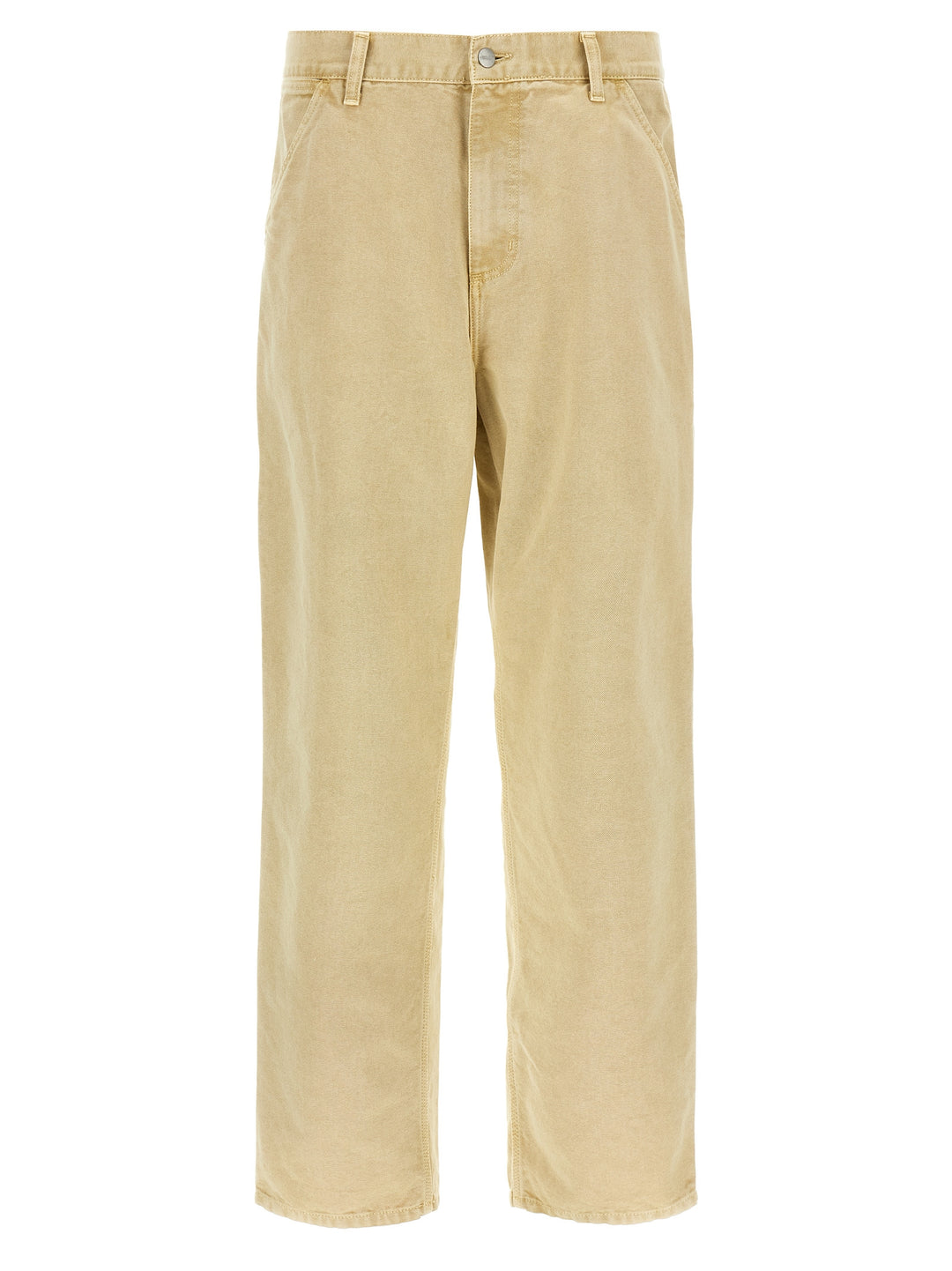 Carhartt Wip Single Knee Pantaloni - Beige | 9a6dee5348760359a0415978a5cb02fb0189137b