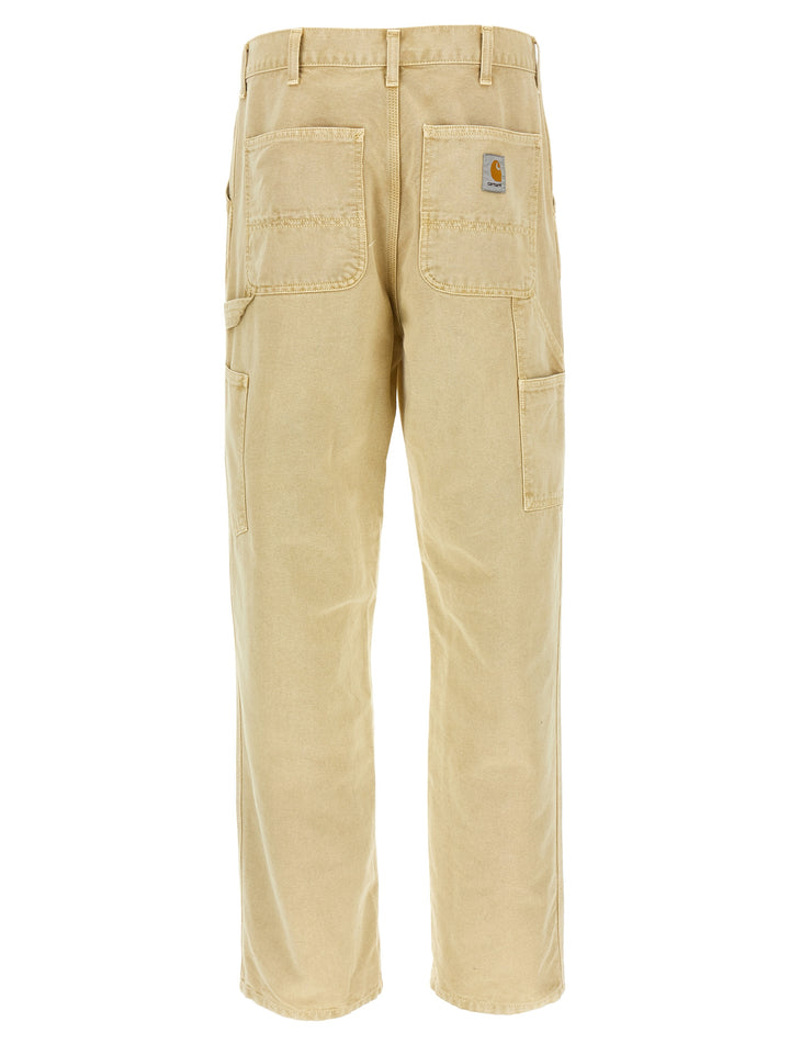 Carhartt Wip Single Knee Pantaloni - Beige | 21af25789d68105f02dab18d46411c21d2136f2d