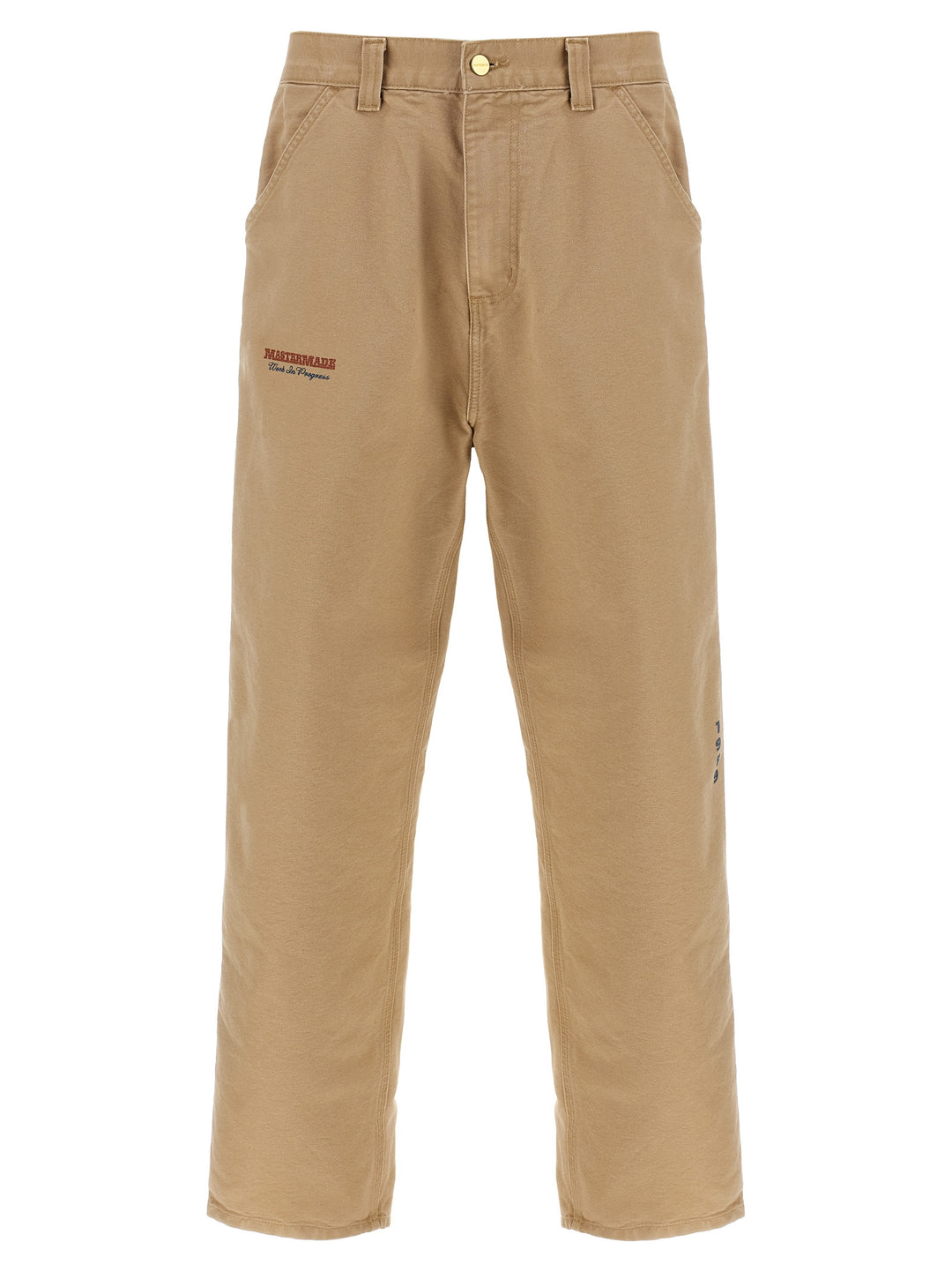 Carhartt Wip Single Knee Graphic Pantaloni - Beige | 90267dac5c374d948581c6691ba91557f98d5176