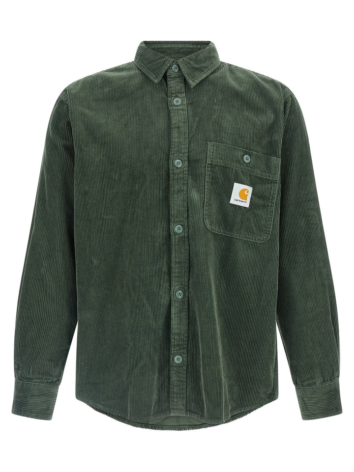 Carhartt Wip Flint Camicie - Verde | eb208c6b6a8ef52a782f49391698fe59f81ba9b4