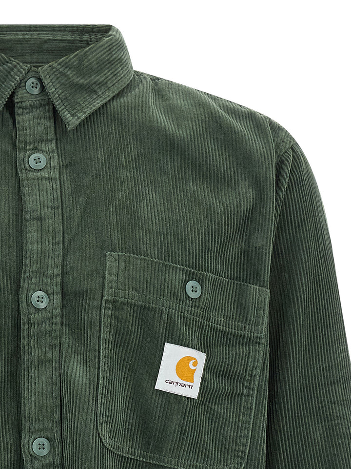 Carhartt Wip Flint Camicie - Verde | 9b7c522e0c7ed49aac665fedb3724ef007bc76d5