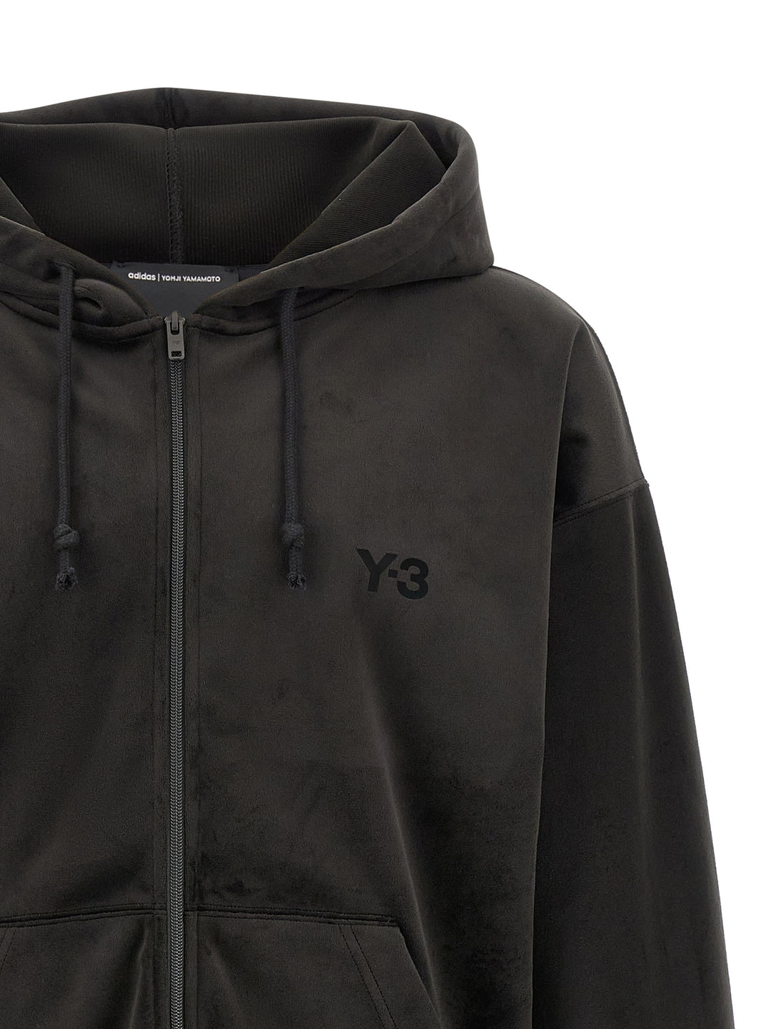 Y-3 Velvet Sip Hd Felpe - Nero | f0a49019e7e6e28516db59618108e7350ef01b14