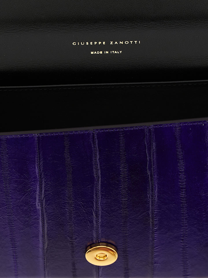 Giuseppe Zanotti Tuxedo Clutch - Viola | 3993903c8b76007fb52a003d98cd7ed923ad9096