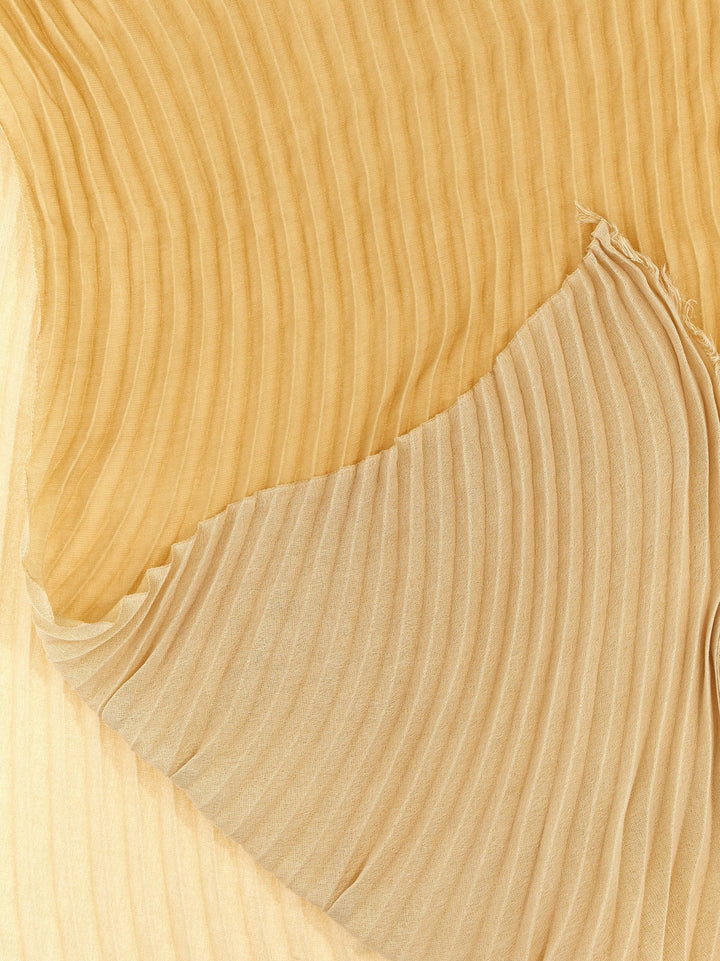 Issey Miyake Double Pleats Sciarpe - Beige | a803e8b801626f96ee5c79ce22ef205b0cbdc345