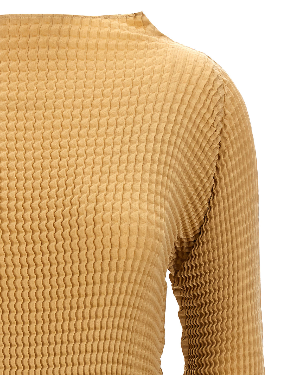 Issey Miyake Suede Like Pleats Camicie - Beige | 60c84fa11094cba3af4ed5563b1abdc5b1b982e3