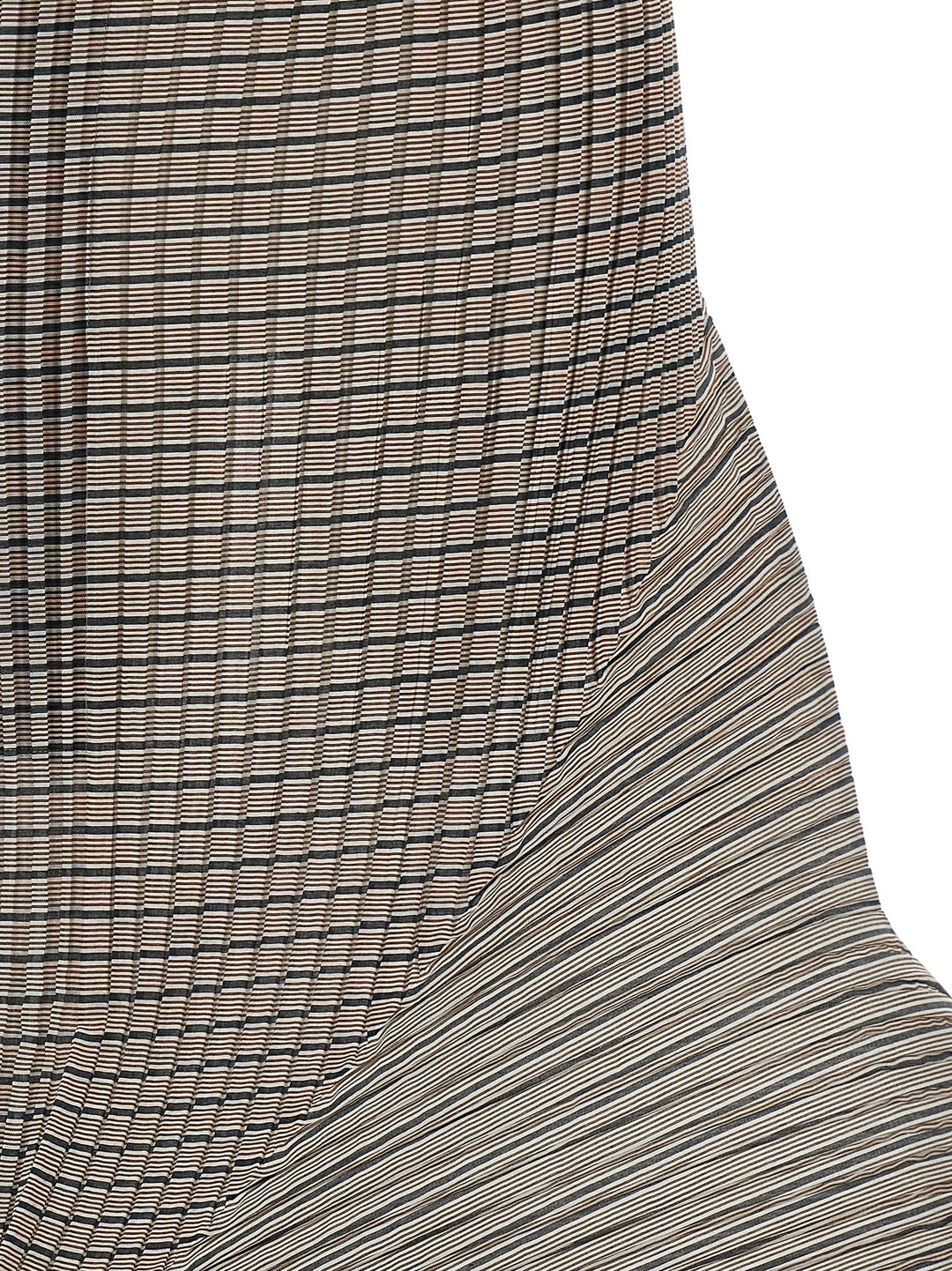 Issey Miyake Generic Stripes (Machine Pleats) Gonne - Marrone | 69678c2236cd77736ca387ef0a981767f52eba0e