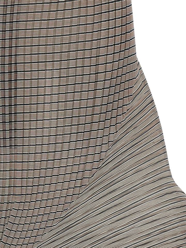Issey Miyake Generic Stripes (Machine Pleats) Gonne - Marrone | 69678c2236cd77736ca387ef0a981767f52eba0e