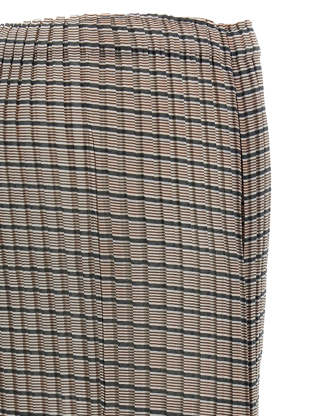Issey Miyake Generic Stripes (Machine Pleats) Gonne - Marrone | 34c0e4af815d9fd82fe16b535715bfef7b2f38db