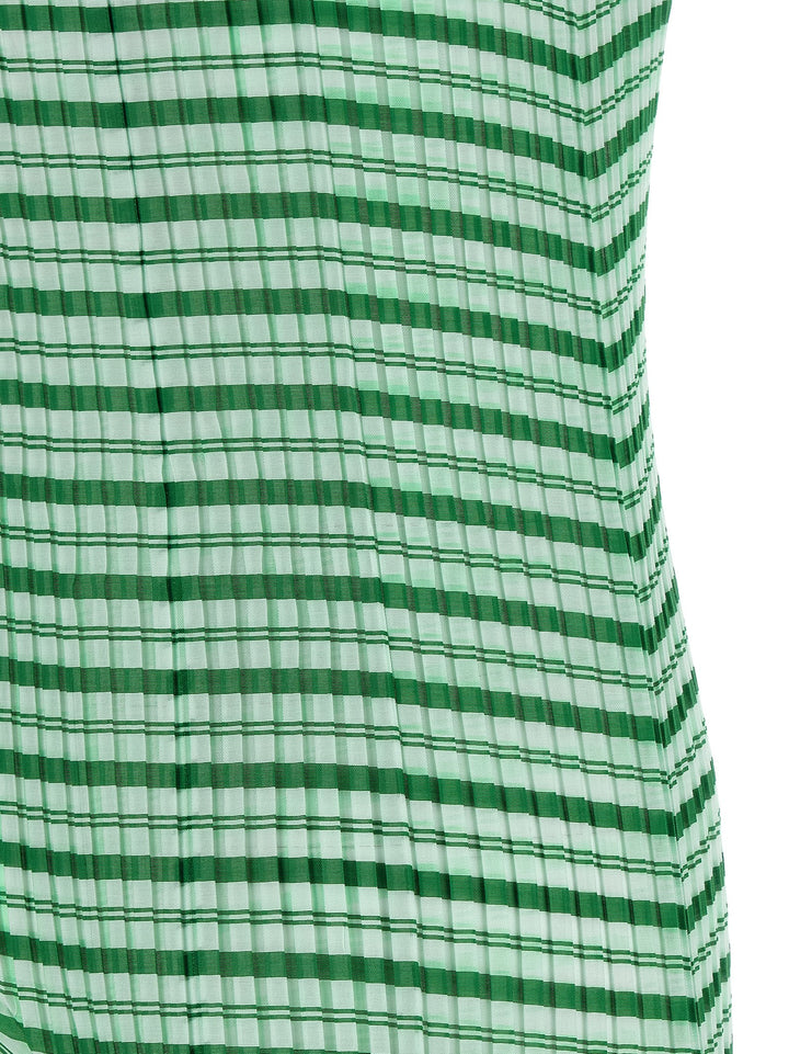 Issey Miyake Generic Stripes (Machine Pleats) Abiti - Verde | ec3323685e9db88d18809c92ab7b2b0e09f540af