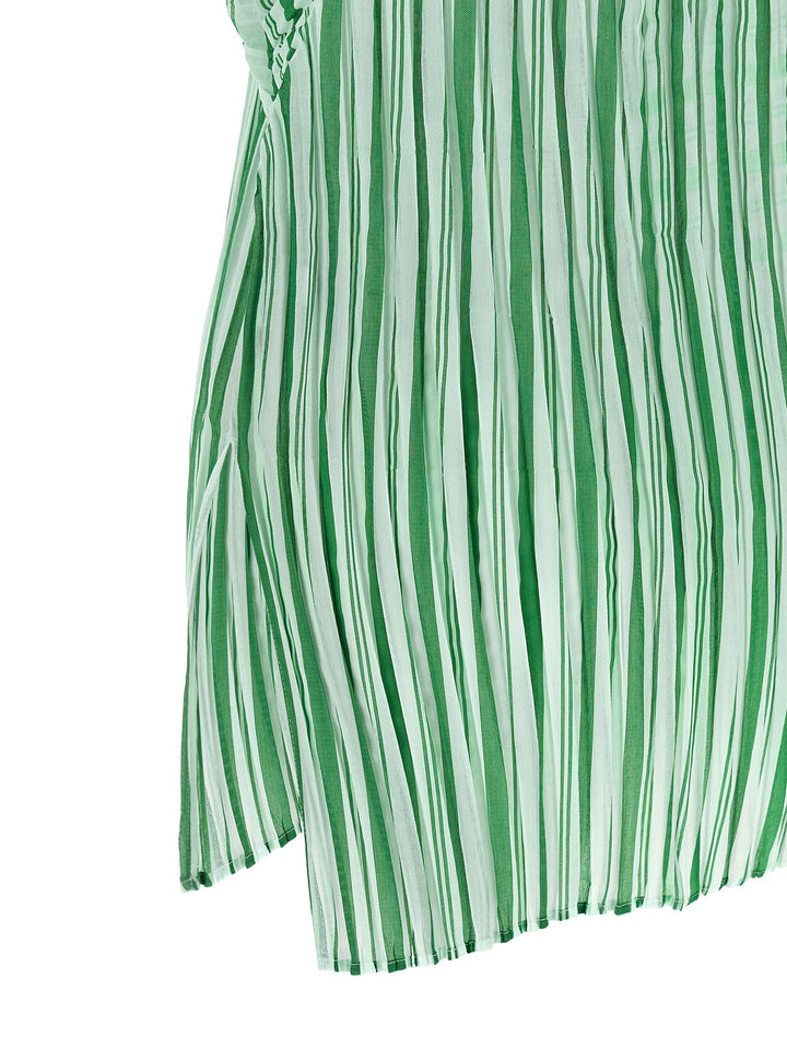 Issey Miyake Generic Stripes (Machine Pleats) Top - Verde | de660f338f85b32fe42ea8b2d269458b2c6def51