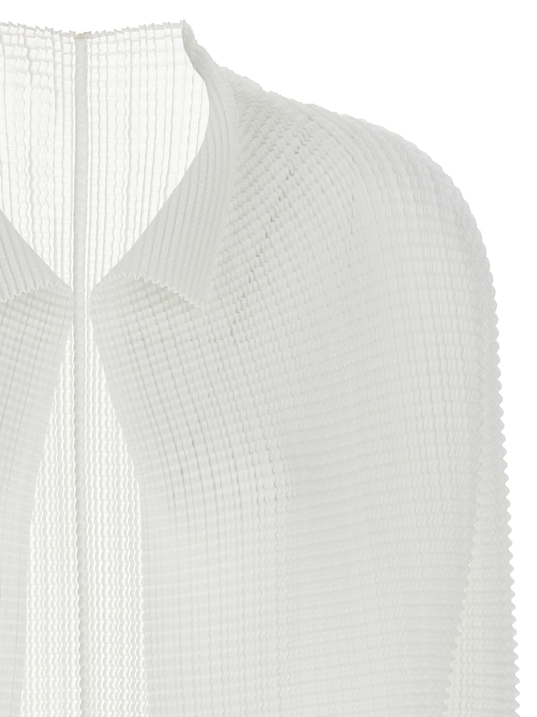Issey Miyake Wooly Pleats Maglioni - Bianco | 7a0f0a0c258340724031a5004ee425e7ceed67c9
