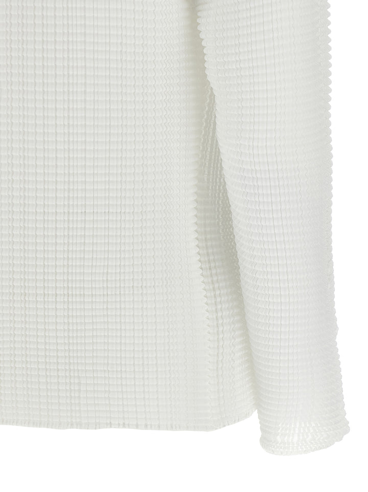 Issey Miyake Wooly Pleats Maglioni - Bianco | 10f7e7486b94241c8b6b29703009a8dfe93bd161