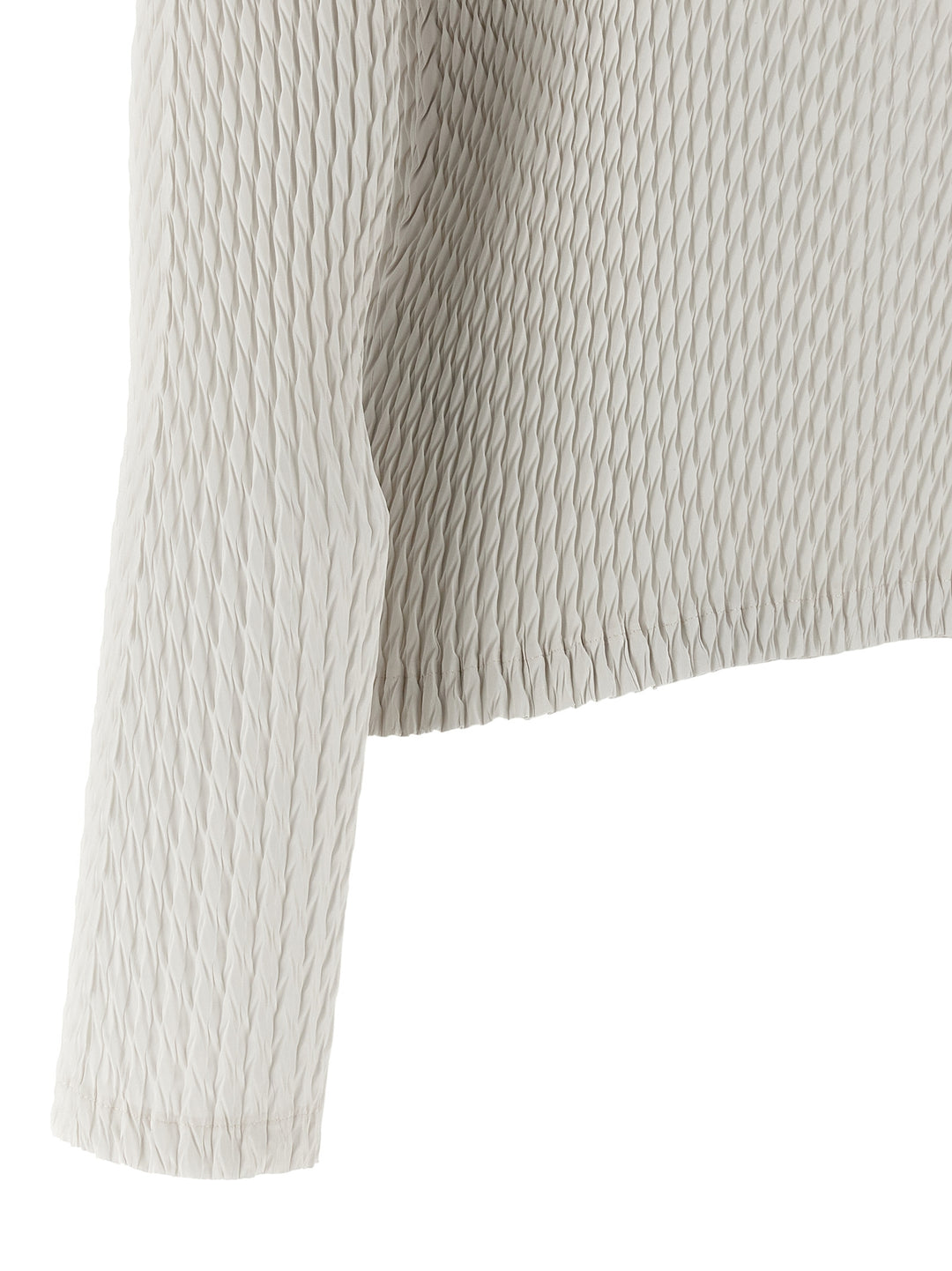 Issey Miyake Sleek Pleats Maglioni - Bianco | 236a62729d7f29beb2d80f3996e4b825e5f04945