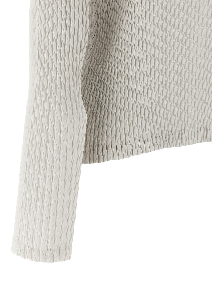 Issey Miyake Sleek Pleats Maglioni - Bianco | 236a62729d7f29beb2d80f3996e4b825e5f04945
