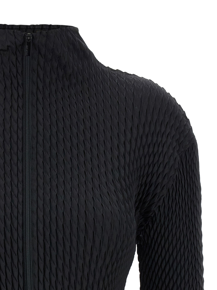 Issey Miyake Sleek Pleats Maglioni - Nero | c1902416a0a7cfe3fdfaa8b3a0b02880c4218b7e
