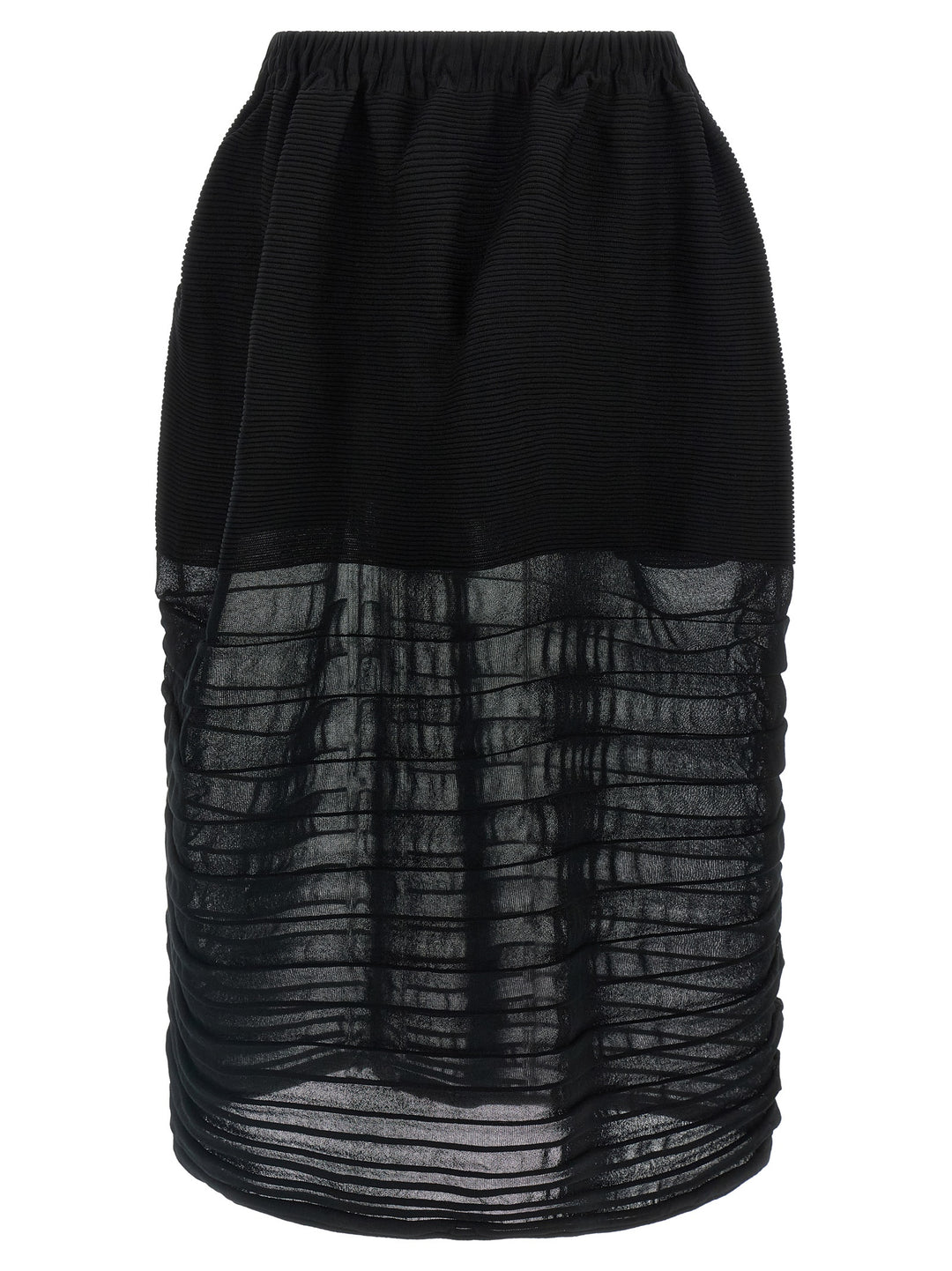 Issey Miyake Moving Knit Gonne - Nero | 2ff6b1e08f116feadfea64117c9b91b3a8fe4547