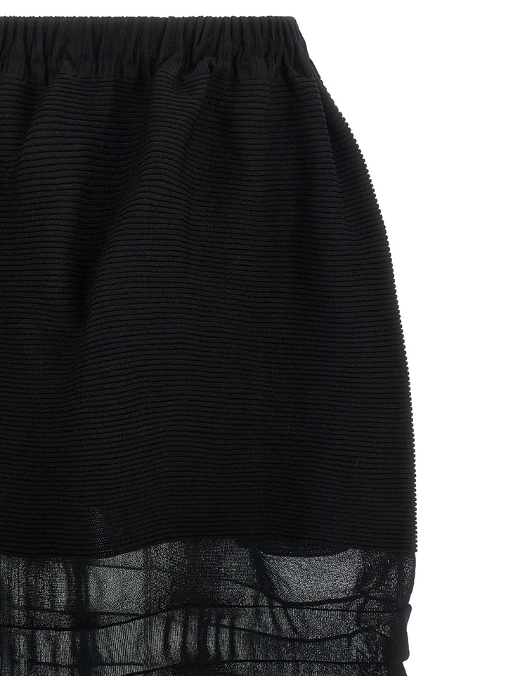 Issey Miyake Moving Knit Gonne - Nero | 98b192a970dd3b567c83c9e42f775b2e9f905def