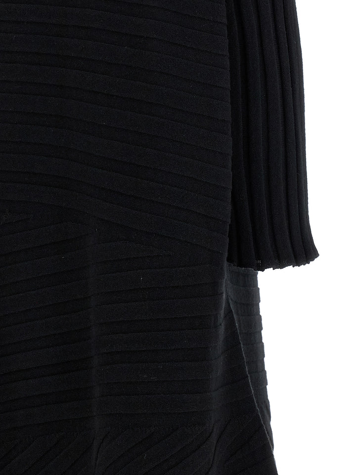 Issey Miyake Cotton Cashmere Knit Abiti - Nero | 1c070b98cb515738210a9053df56b2ae02475356