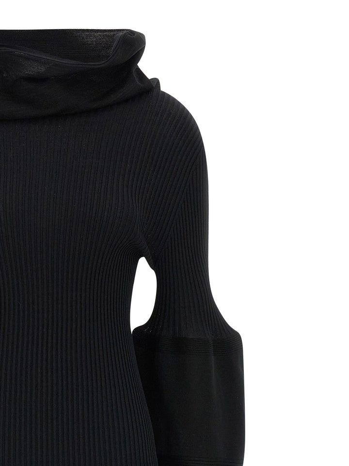 Issey Miyake Thin And Thick Knit Abiti - Nero | 0a459d438e89f0f9351004e715670e419de109d7