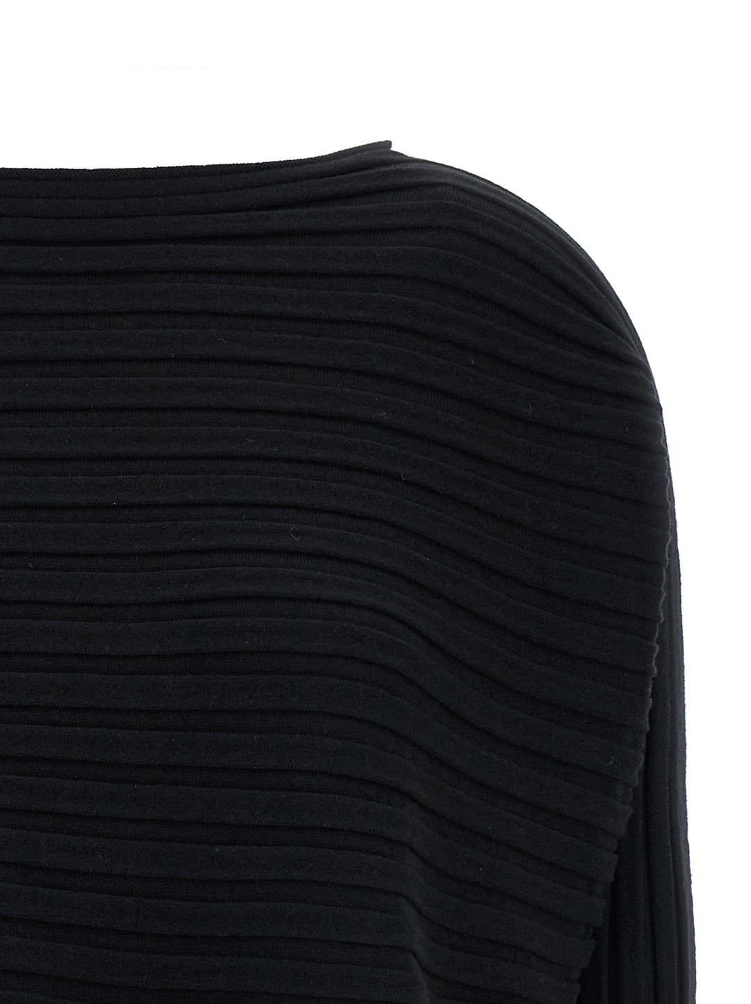 Issey Miyake Cotton Cashmere Knit Top - Nero | 579891b93bb58f3db63001b7141a3f0410162c46