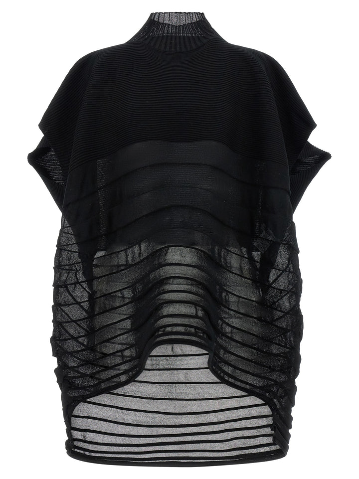 Issey Miyake Moving Knit Top - Nero | c7888679468084fbe83debcc52e9bab6d59ee668