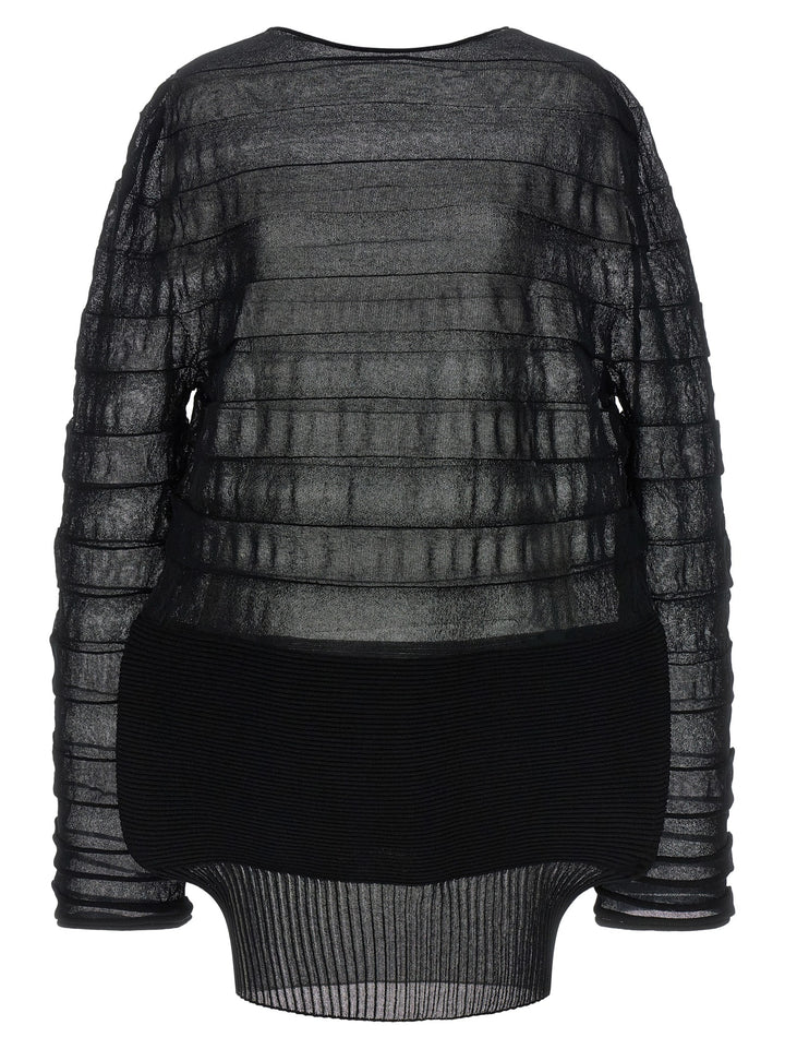 Issey Miyake Moving Knit Top - Nero | e76f5f205736a40d3eac3cd81b59116b56f18594