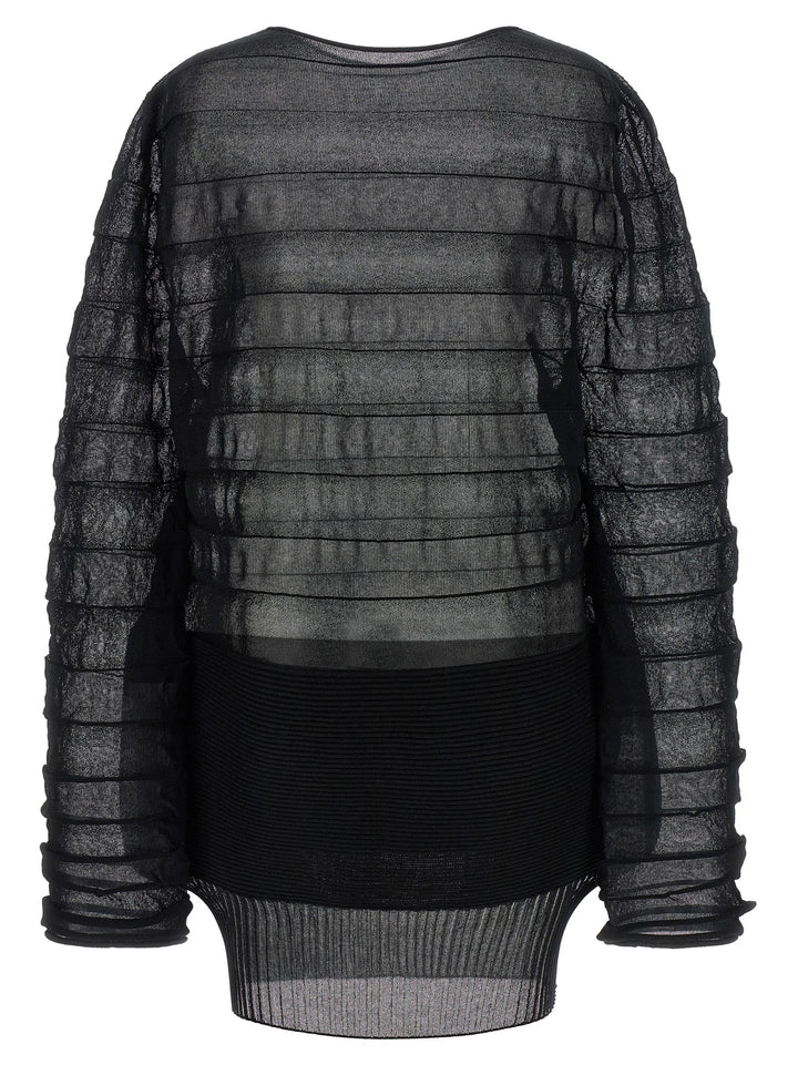Issey Miyake Moving Knit Top - Nero | 9aaae8d0132ee00433aae28383a80d2649c09101