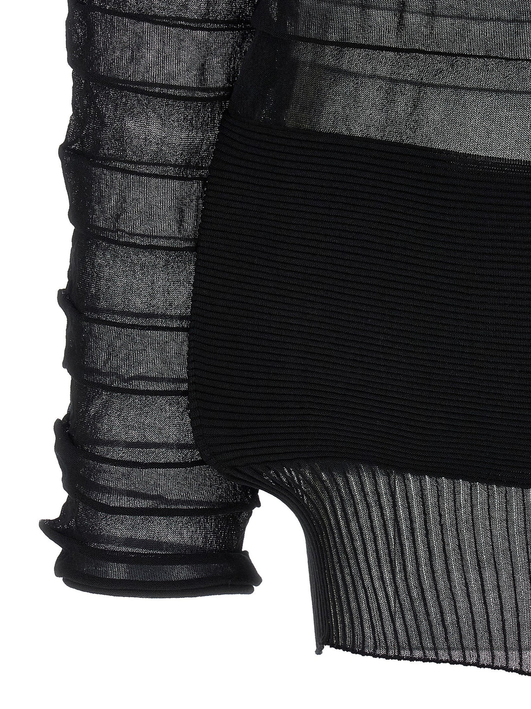 Issey Miyake Moving Knit Top - Nero | 785be08849114469c5ce5f2b50a680cedf7aa61f