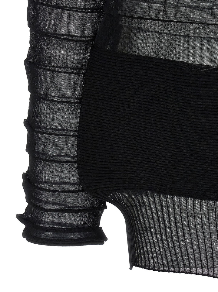 Issey Miyake Moving Knit Top - Nero | 785be08849114469c5ce5f2b50a680cedf7aa61f
