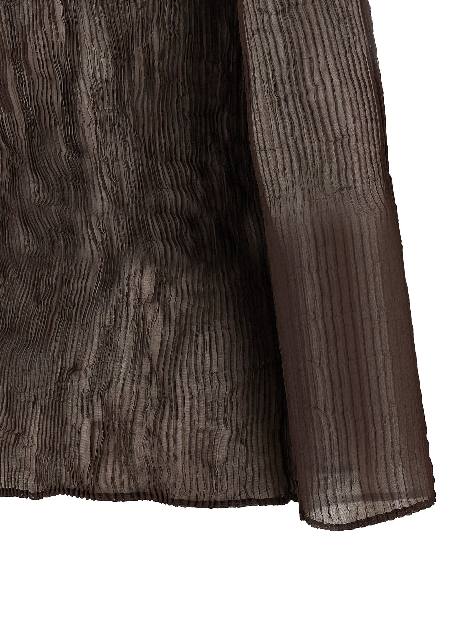 Issey Miyake Chiffon Twist 1 Brown Top | Wanan Luxury