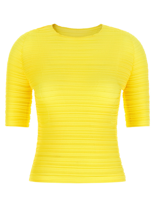 Jiggly Pleats Camicie Giallo