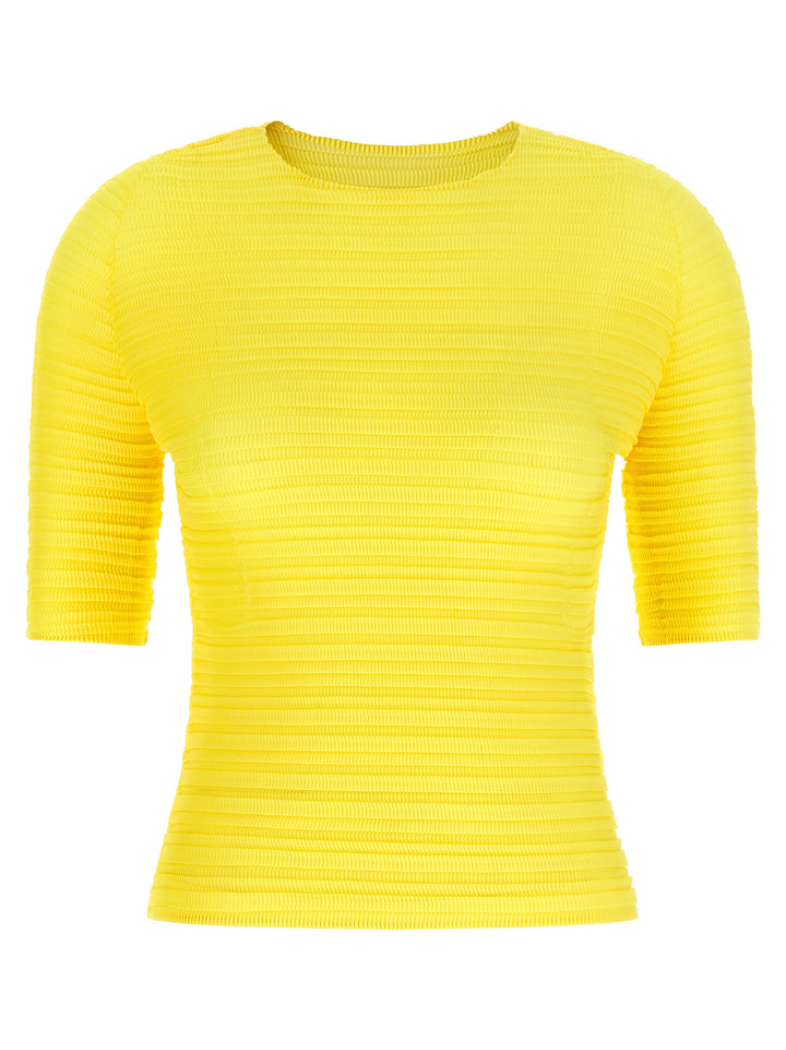Issey Miyake Jiggly Pleats Camicie - Giallo | 2b1b70d66d102614a036411949355e7613c64250