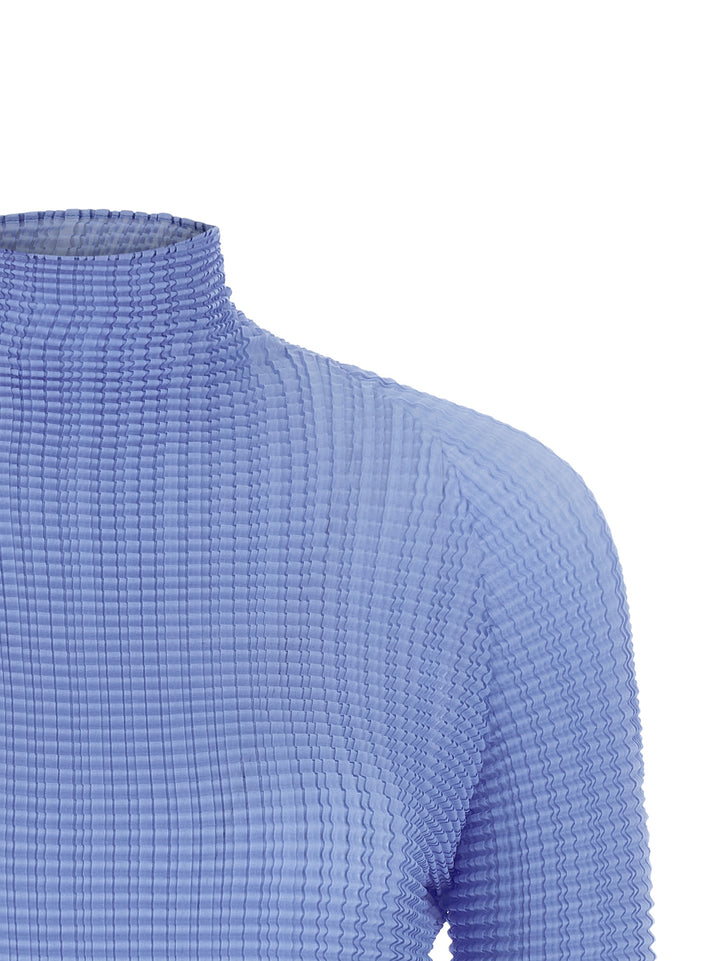 Issey Miyake Wooly Pleats-66 Camicie - Celeste | 15a2e51b5565e121e12772853616685b3da0033b