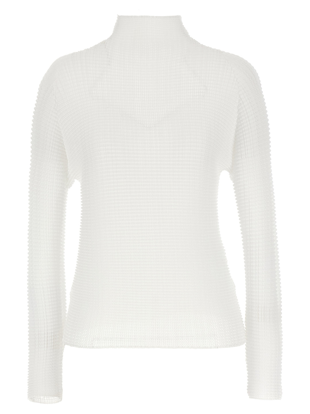 Issey Miyake Wooly Pleats Maglioni - Bianco | 33b9091f2a59ea43e93a230685ef35a7f5d23e84