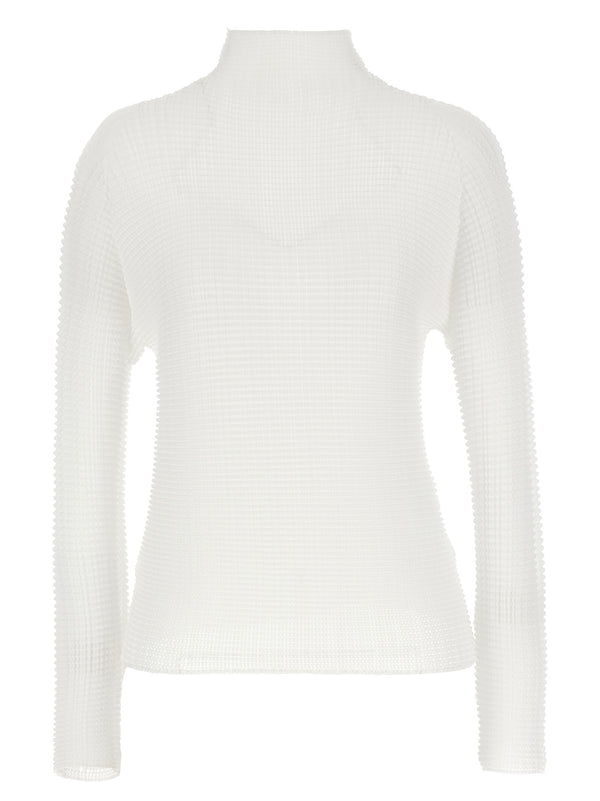 Wooly Pleats Maglioni Bianco