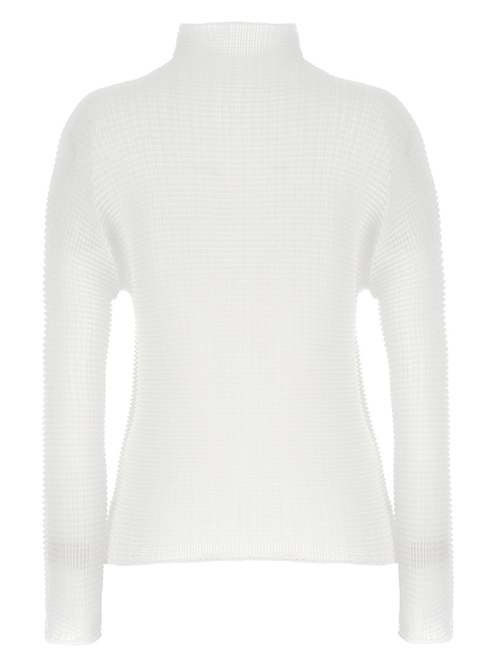 Issey Miyake Wooly Pleats Maglioni - Bianco | 52fda4efac4b0223d21a03c60ecdab17a7d4f960