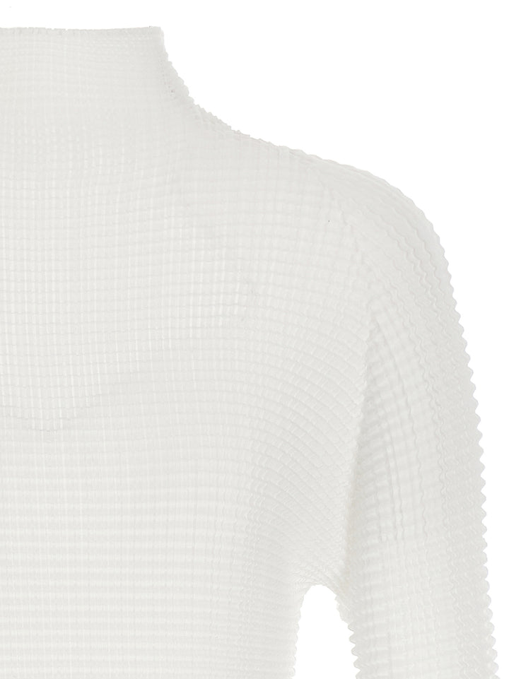 Issey Miyake Wooly Pleats Maglioni - Bianco | d9e6b18702e58d5309ba599570ad6c29a9983bda