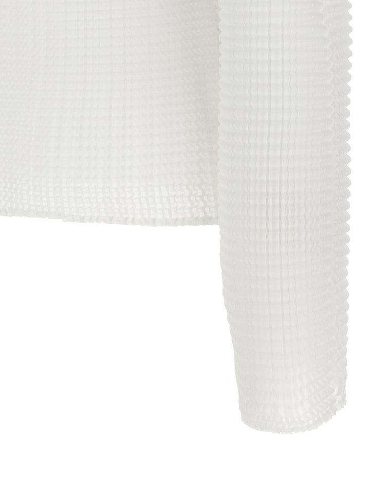 Issey Miyake Wooly Pleats Maglioni - Bianco | 72735379ca4c98819bd05684a850c09f22b04748