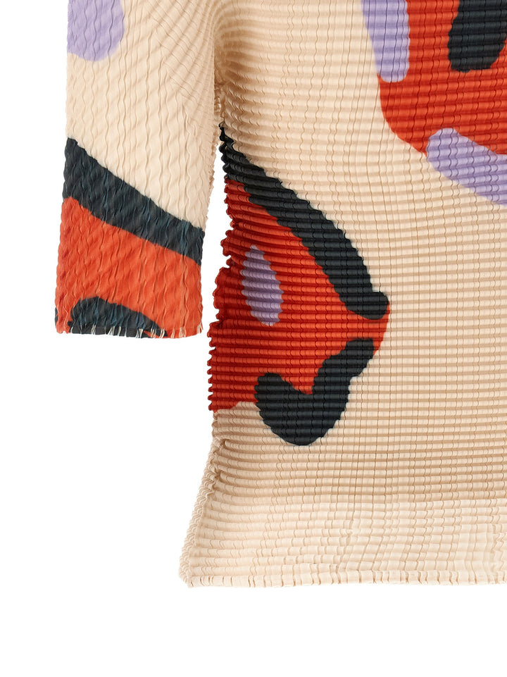 Issey Miyake Verve Pleats Top - Beige | dba7c6c7d68e586750bbbfa72811a099e4b32f15