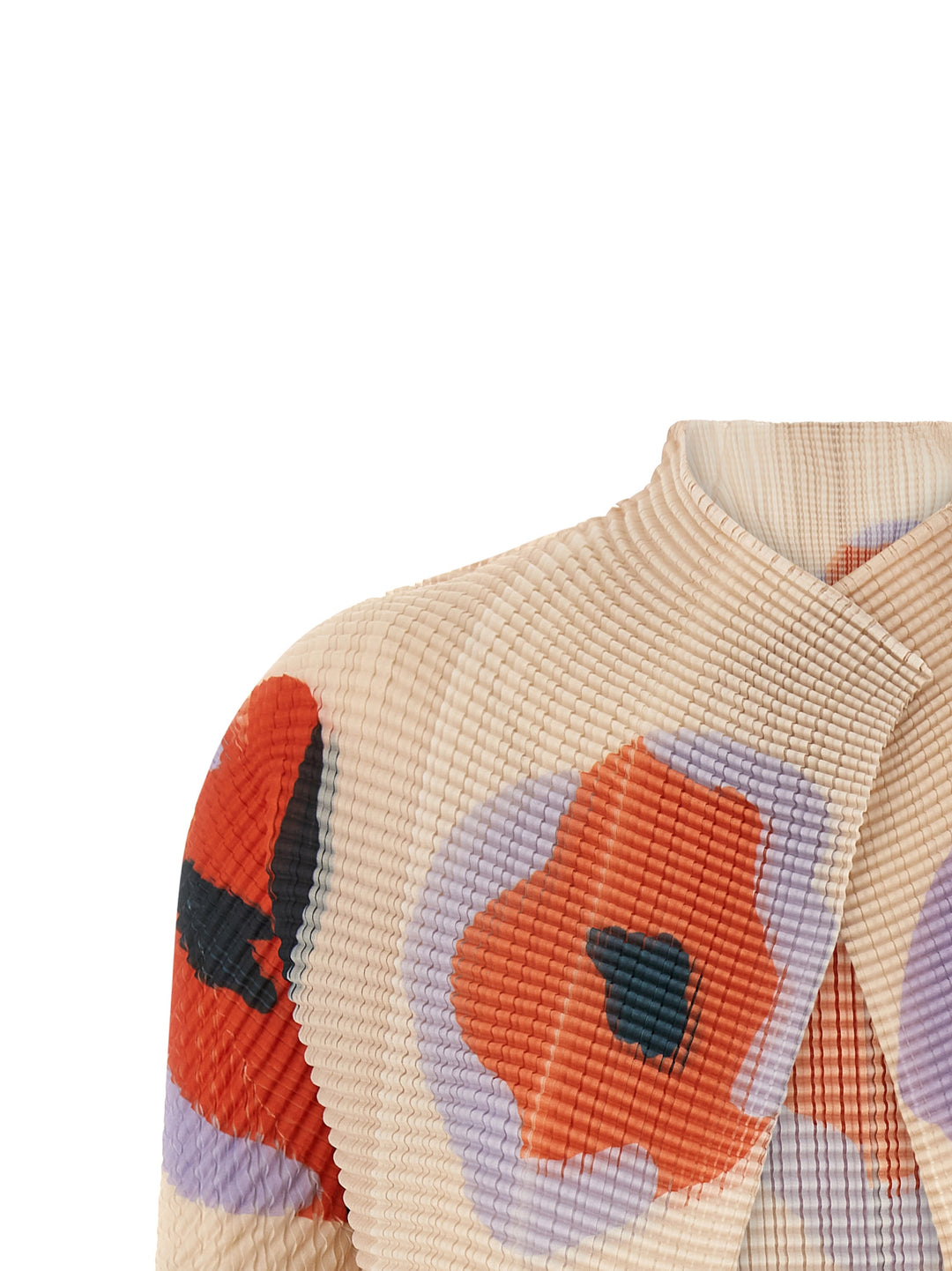 Issey Miyake Verve Pleats Top Maglioni - Beige | 71d7509b1b8cb480e7544980cc9c92af9816e5b4