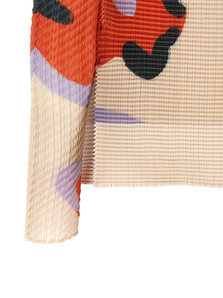 Issey Miyake Verve Pleats Top Maglioni - Beige | a673095e7312066d4106bac49fee3e87f900b07d