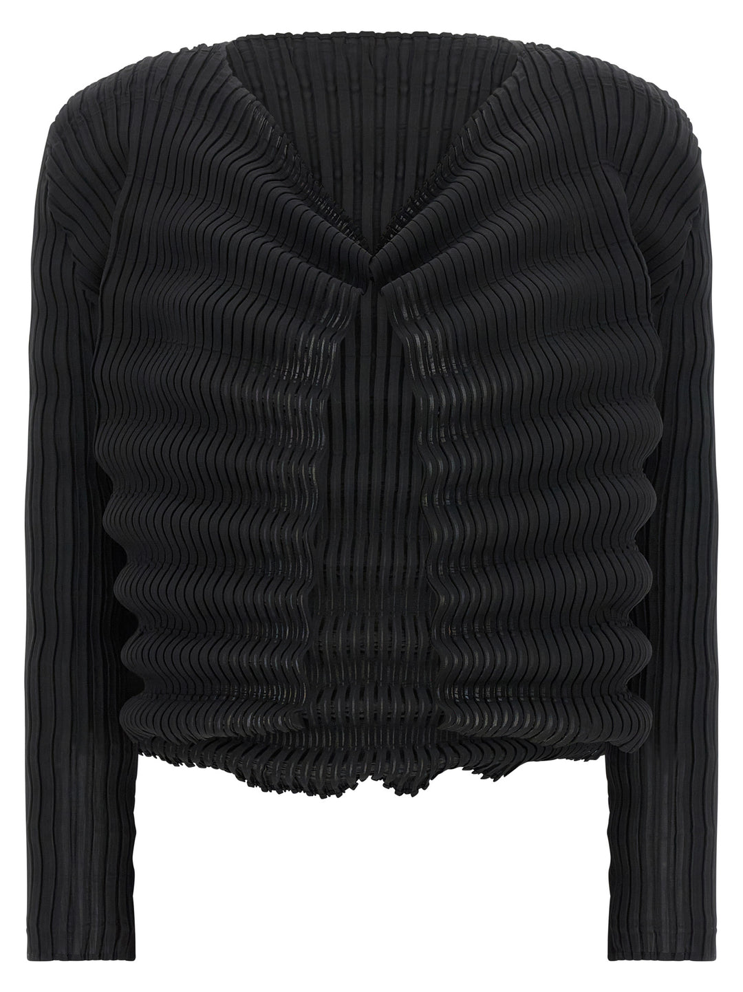 Issey Miyake Spring Pleats Maglioni - Nero | 66f471720bc2f4d333a9954e2ba6448ccd9af645