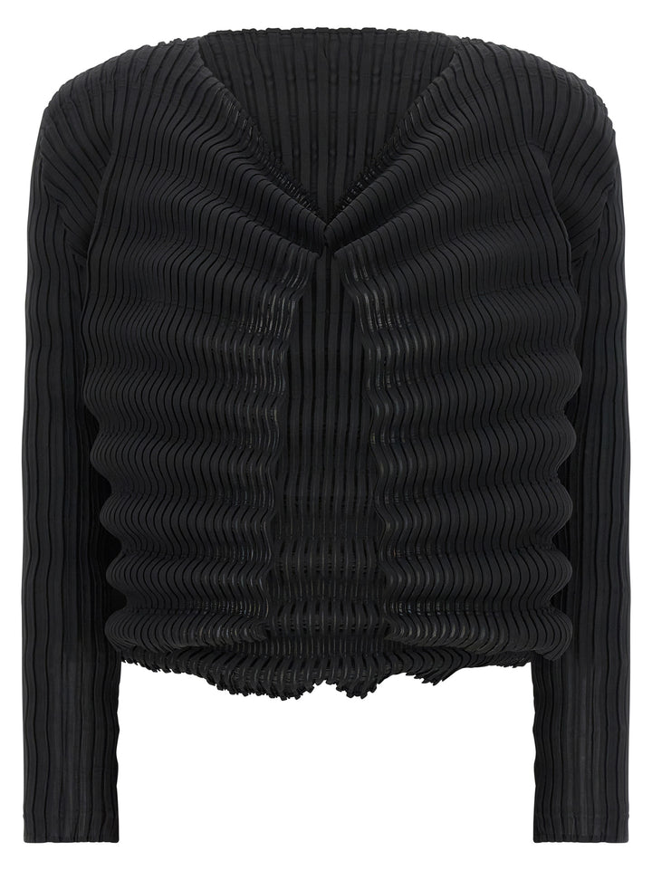Issey Miyake Spring Pleats Maglioni - Nero | 66f471720bc2f4d333a9954e2ba6448ccd9af645