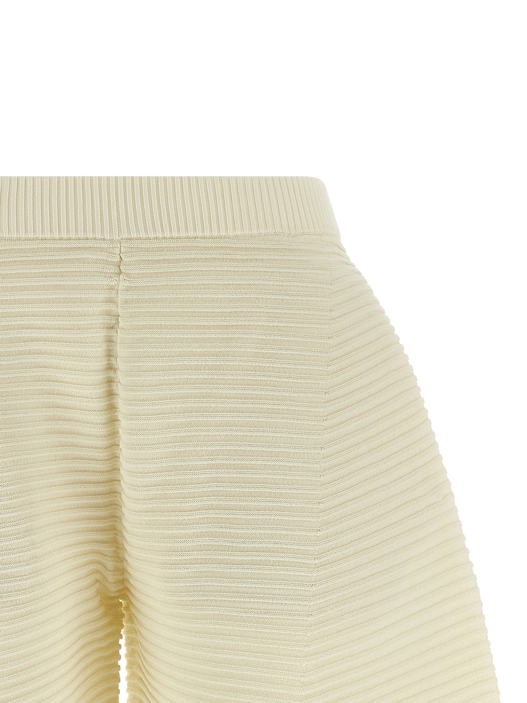 Issey Miyake Corrugated Knit Pantaloni - Bianco | e2ded6d10a93c1495ce3fc0a9178a26c06c72976