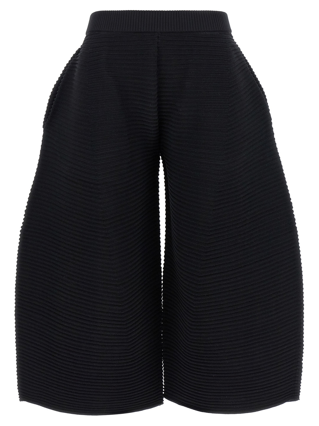 Issey Miyake Corrugated Knit Pantaloni - Nero | 19028a2e3c23714a22cd51d22a3456065954e7e8