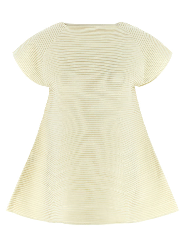 Corrugated Knit Abiti Giallo